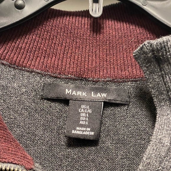 Mark Law Men’s Quarter-zip. Size Large - Picture 2 of 3